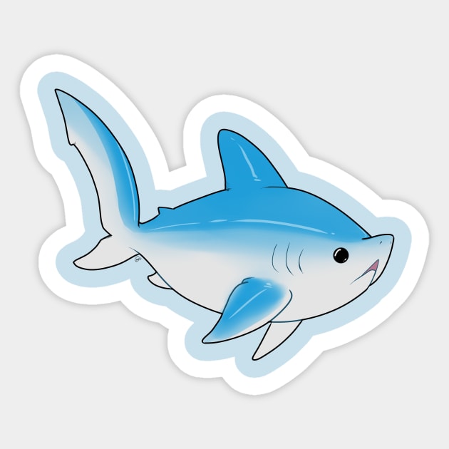 Lil Thresher - Blue Sticker by RileyOMalley